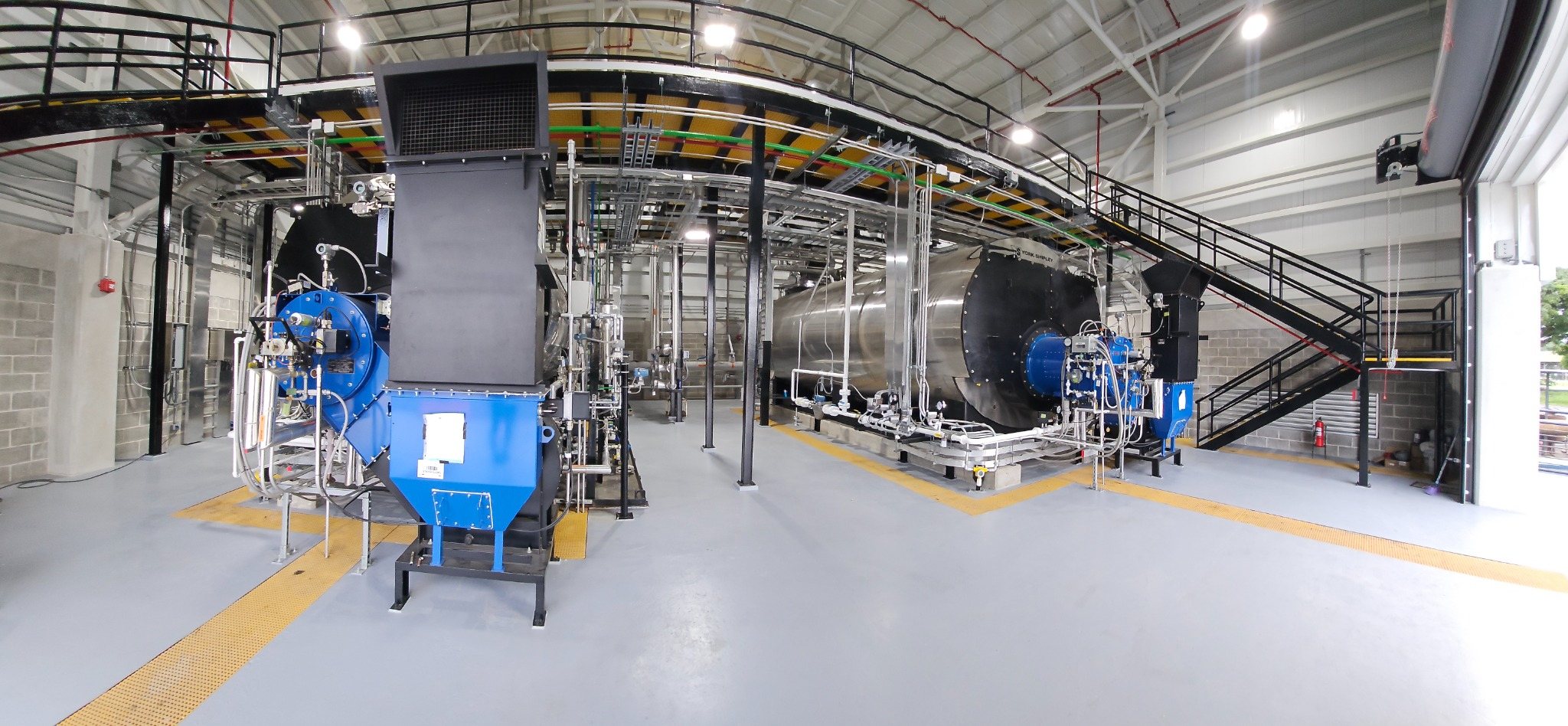 Sala de calderas instalada por SETEC